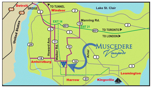 Muscedere Map