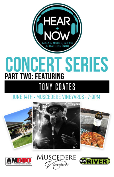 Poster for Concert Series featuring Tony Coates